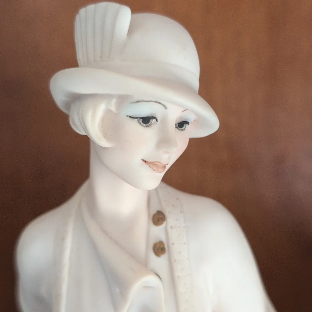 Giuseppe Armani  Young Lady With Vase of Flowers Signed 1993 RARE